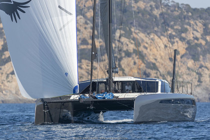 16 02 2019, Porquerolles (FRA,83), Gunboat 68 sail testing  3