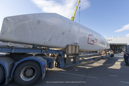 15 02 2022, La Grande Motte (FRA), Gunboat 80  1 hulls delivery