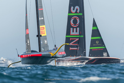 26 09 2024, Barcelona (ESP), 37th America's Cup, Louis Vuitton Cup Final, Race Day 1