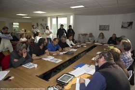 20 03 2015, Saint-Tropez (FRA,83) - 900 Nautiques by SFS, 1 day before start, Skippers briefing