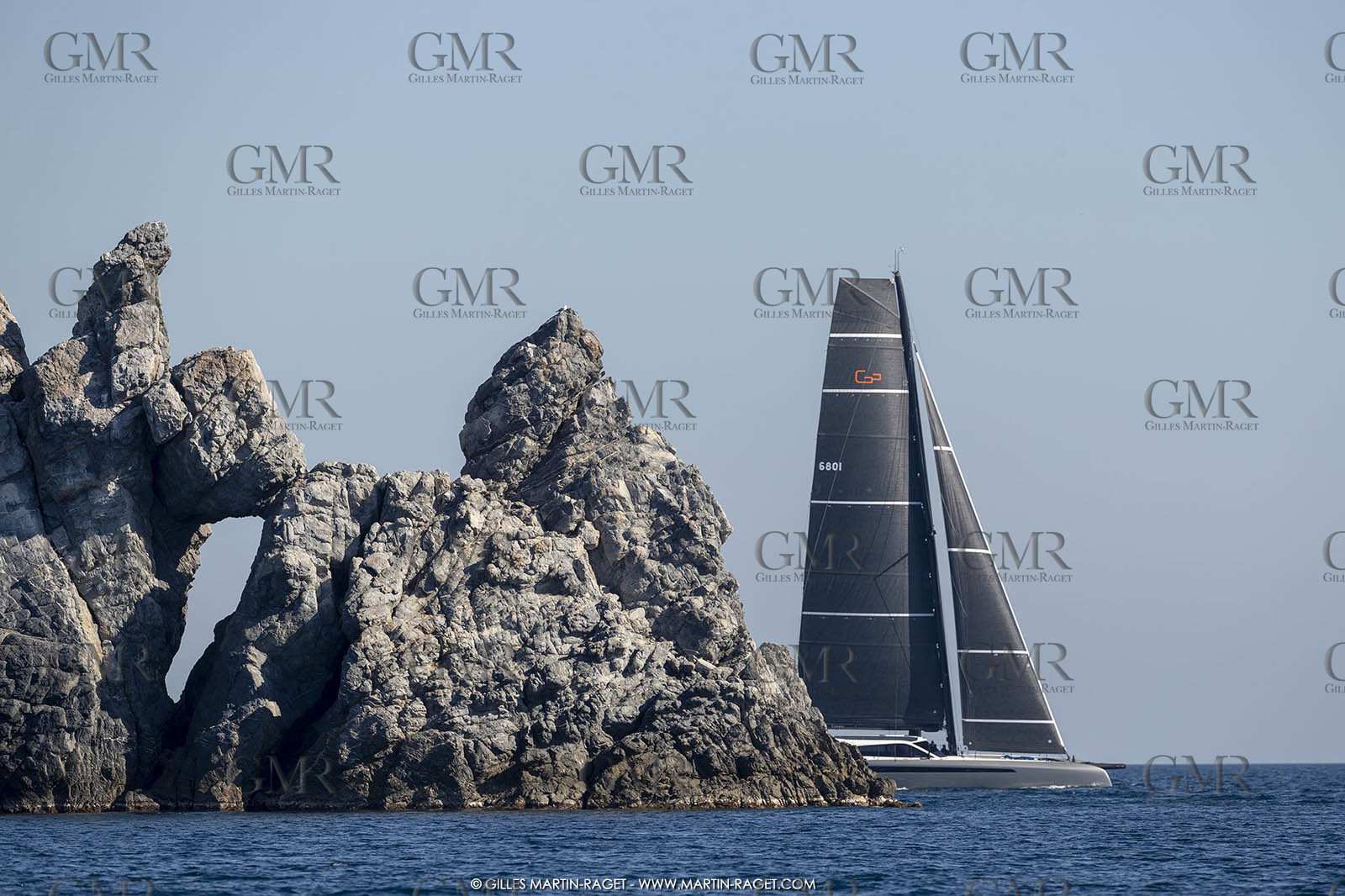 16 02 2019, Porquerolles (FRA,83), Gunboat 68 sail testing  3