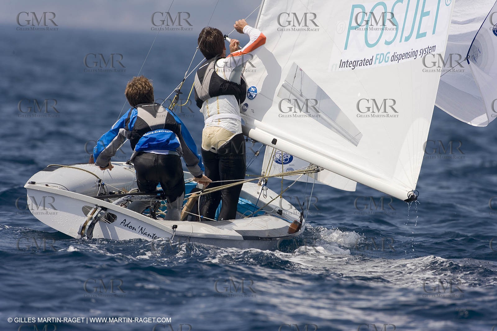 24 04 2007 - 2007 Semaine Olympique Française - Hyères (South of France) - Day 3 - Team France - 470 Homme - Leboucher-Garos