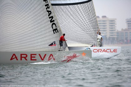 25 04 2007-Valencia (Spain)- 32nd America's Cup - Louis Vuitton Cup - RR1 - Day 10 - BMW ORACLE Racing