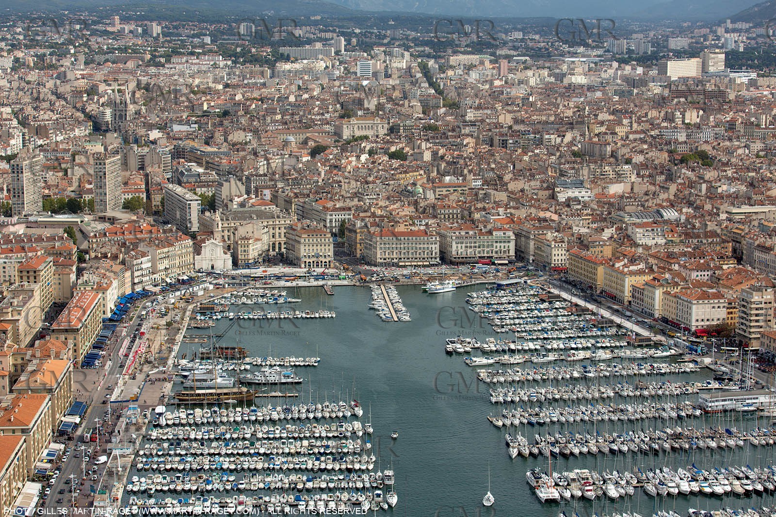 28 09 2012 - Marseille (FRA,13) - Travaux sur le Vieux Port, Construction du MUCEM, Renovation du Fort Saint Jean, construction du Centre Régional de la Meriterranée, CEREM,