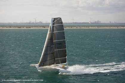 03 10 2008 - Fos   mer (FRA, 13) - L'Hydroptère - Tentative de record de vitesse