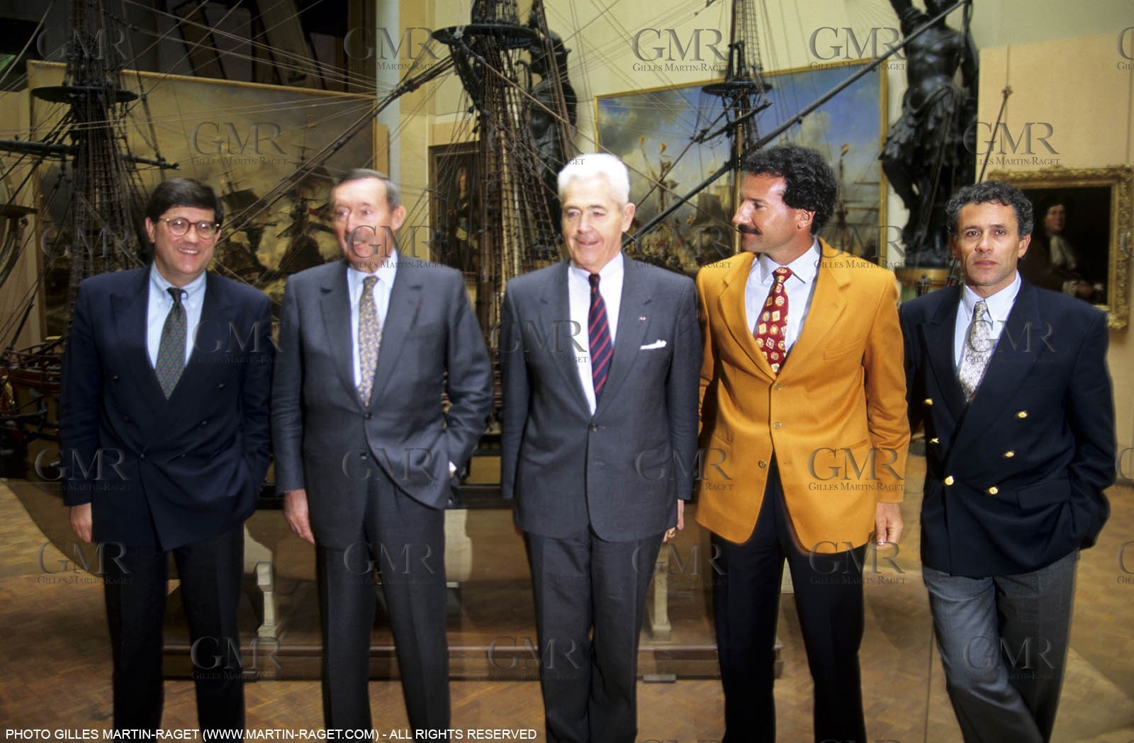 America's cup - San Diego - Cap Harmony - Eric Ogden, Jacques Dewailly, Paul Cayard, Marc Bouet