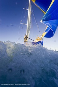 15 02 2007 - La Grande Motte (FRA) - Monotype Figaro II - Thierry Duprey du Vorsent (Domaine de Monts d'Arbois)