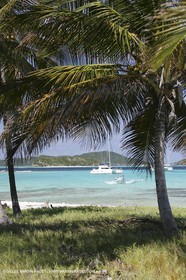 Multicoque au mouillage
