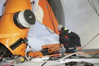 Orange II  - 2005 Jules Verne Trophy - Training in Bay of Biscay -Philippe Péché-