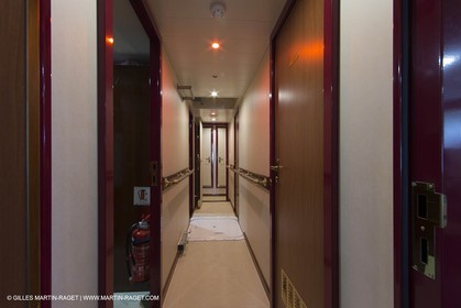 Al Azizi oficial launchat the Mucem museum - H2X boatyard - Oceanographic research ship - Marseille (FRA,13) - 27 05 2014