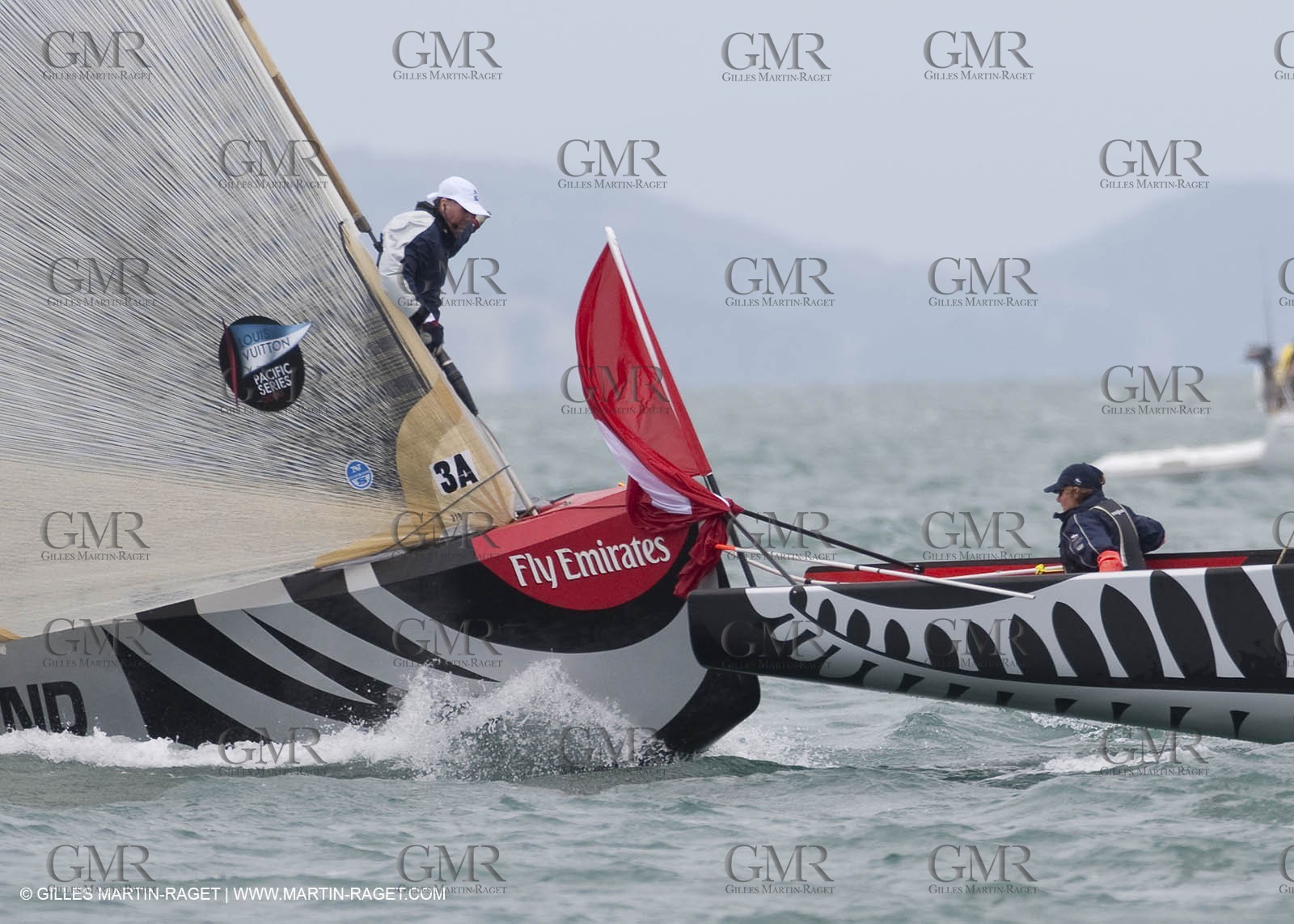 30 01 2009 - Auckland (NZL) -  Louis Vuitton Pacific Series -  Racing Day 1 - Alinghi Vs Greek Challenge