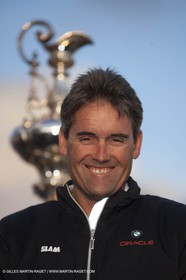 21 02 2010 - San Diego (USA,CA) - 33rd America's Cup - BMW ORACLE Racing - USA Victory Tour - Day 3 - Cup in San Diego - Onboard the USS Midway - Russell Coutts - Larry Ellison