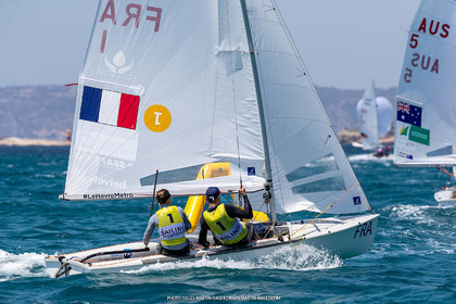 15 07 2023, Marseille (FRA), Paris 2024 Olympic Games Sailing Test Event, Day 6, 470 Medal Race