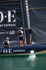 22 08 2023, Barcelona (ESP), 37th America's Cup, Orient Express Racing Team, AC 40 first training
