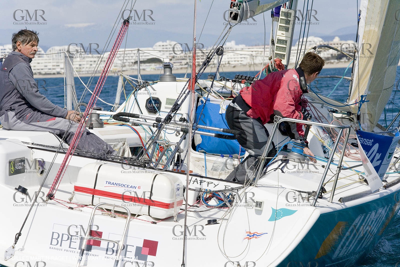 27 03 08- La Grande Motte- (FRA,34) Transat AG2R 2008- Jean-Paul Mouren- Laurent Pellecuer