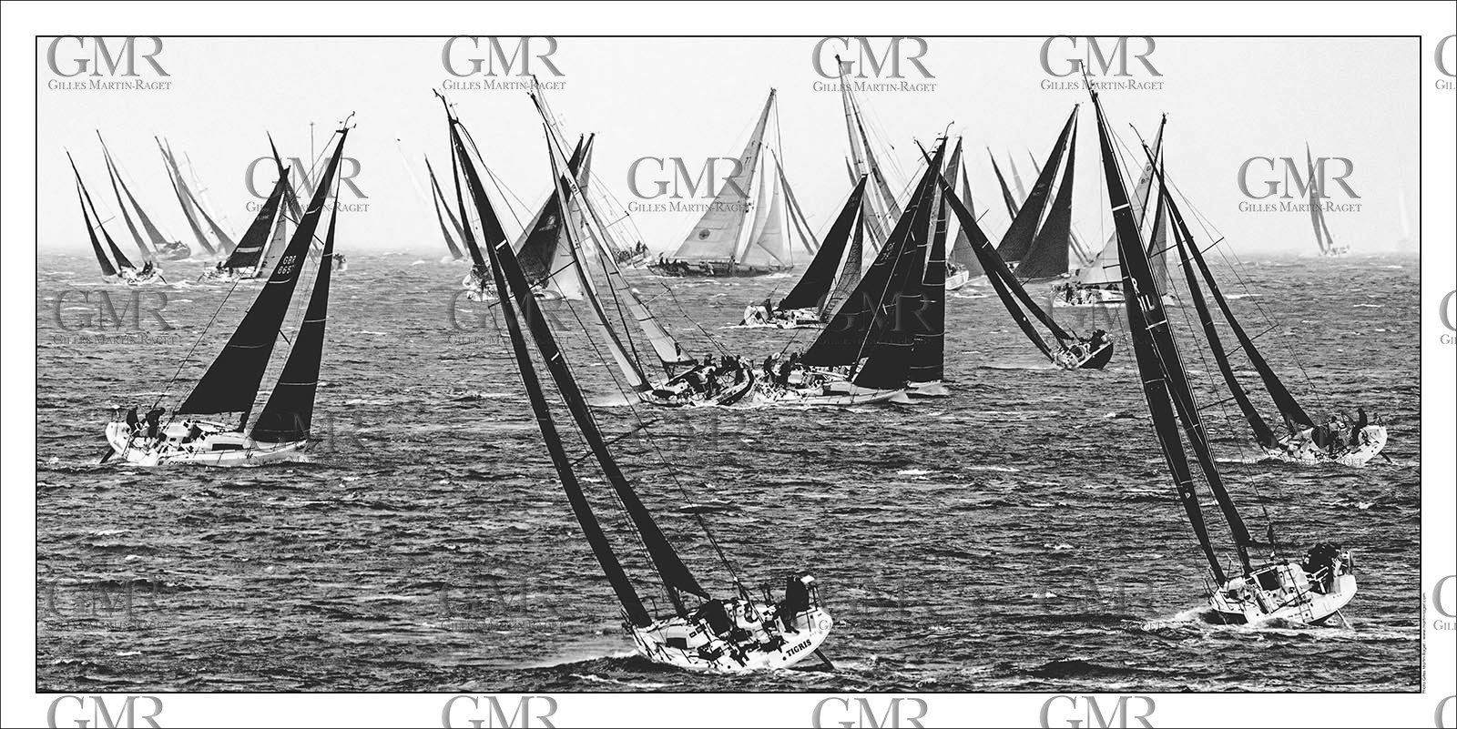 Rolex Fastnet 2025 Start_b-w