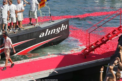 03 07 2007-Valencia (Spain)- 32nd America's Cup - Final Match - Day 8 - Alinghi vs Emirates Team New Zealand