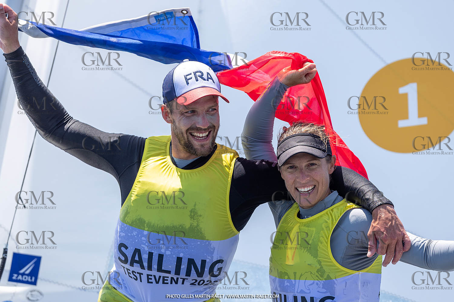 15 07 2023, Marseille (FRA), Paris 2024 Olympic Games Sailing Test Event, Day 6, 470 Medal Race