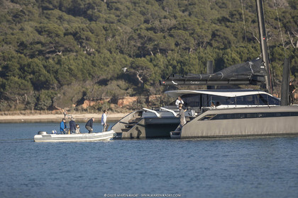 16 02 2019, Porquerolles (FRA,83), Gunboat 68 sail testing  3