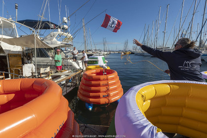 26 09 2022, Saint-Tropez (FRA,83), Voiles de Saint-Tropez 2022, premier jour de course, bouées dynamiques