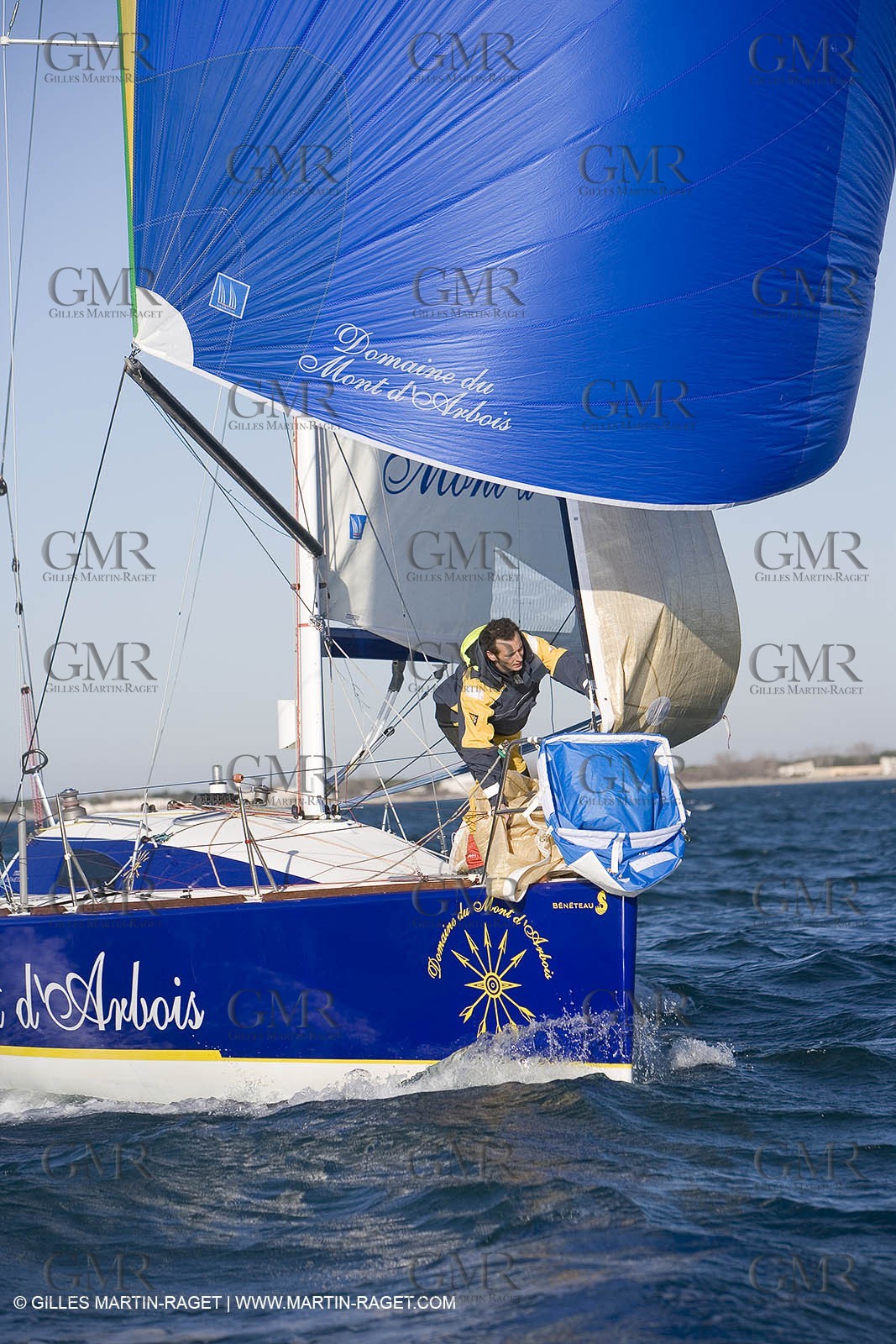 15 02 2007 - La Grande Motte (FRA) - Onedesign Figaro II - Thierry Duprey du Vorsent (Domaine de Monts d'Arbois)