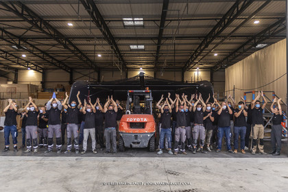 21 07 2020, La Grande Motte (FRA), Gunboat, Gunboat 68 SeaTilt out of the shed