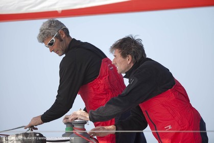 13 03 2010 -  La Grande Motte   Port Camargue (FRA) - Groupe Bel - Kito de Pavant   Sebastien Audigane training for Transat AG2R
