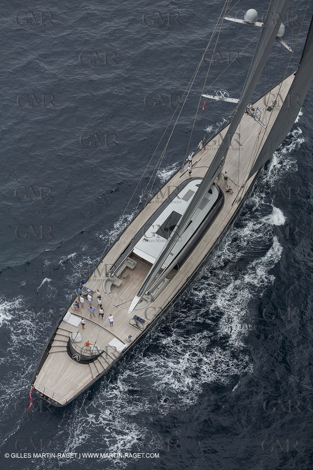 11 10 2014, Alicante (ESP), Volvo Ocean Race 2014-15 start, Super Yacht Aglaia