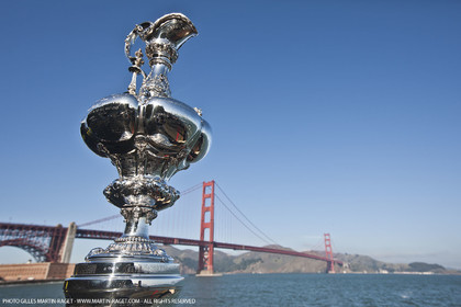 04 01 2011 - San Francisco (USA, CA) - 34th America's Cup - The America's Cup in San Francisco - Golden Gate Bridge