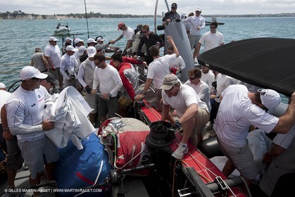29 01 2009 - Auckland (NZL) -  Louis Vuitton Pacific Series - BMW ORACLE Racing - Training