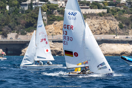15 07 2023, Marseille (FRA), Paris 2024 Olympic Games Sailing Test Event, Day 6, 470 Medal Race