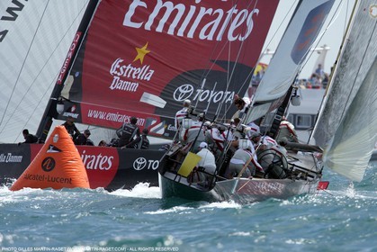 01 06 2007-Valencia (Spain)- 32nd America's Cup - Louis Vuitton Cup Final - Day 1