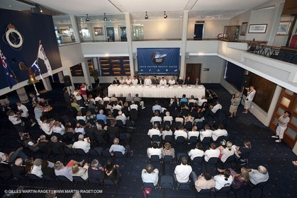 29 01 2009 - Auckland (NZL) -  Louis Vuitton Pacific Series -  - Opening Press Conference at the Royal New Zealand Yacht Squadron