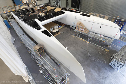 29 10 2018, La Grande Motte (FRA,30), Chantier Gunboat, construction du Gunboat 68