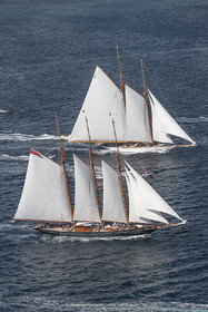28 09 2022? Saint-Tropez,(FRA,83), Les Voiles de Saint-Tropez 2022 Régate N° 2 poup les modernes, navigation libre pour les grandes goélettes