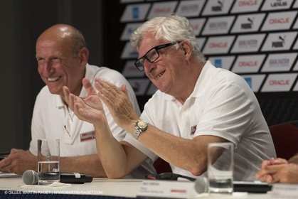 25 08 2013 - San Francisco (USA,CA) - 34th America's Cup - Louis Vuitton Cup Final, Day 7, Emirates Team New Zealand Vs Luna Rossa, Patrizio Bertelli, Max Sirena