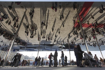 02 02 2013,  Marseille, FRA, 13, Inauguration de l'ombrière et du Vieux Port semi-piétonnier