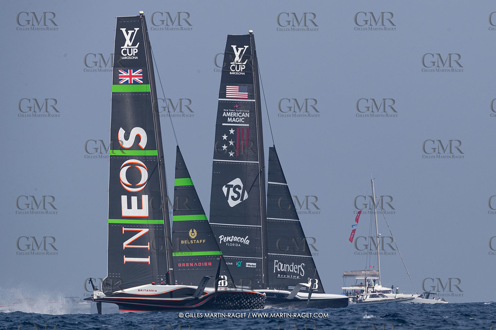 22 08 2024, Barcelona (ESP), Louis Vuitton 37th America's Cup, Louis Vuitton Preliminary Regatta, Race Day 1
