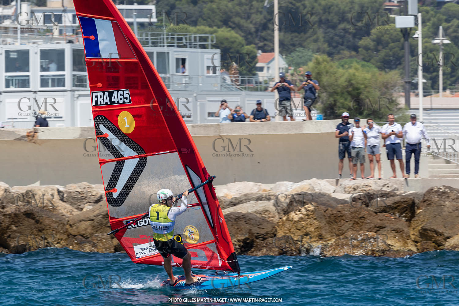 16 07 2023, Marseille, (FRA), Paris 2024 Olympic Games 2024 Sailing Test Event, Day 8, Medal race IQ Foil Men, Thomas Goyard (FRA)
