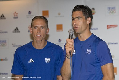 07 08 2008 - Qingdao (CHN) - Olympic games - Sailing - Opening of Club France at Grand Regency hotel and press conference with main press center in Beijing.