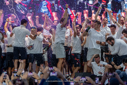 04 10 2024, Barcelona (ESP), 37th America's Cup, Louis Vuitton Cup Final, Race Day 7 , Prizegiving