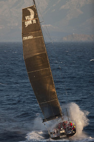 09 10 2017, Calvi (FRA,20), VOR 70 Babsy, Tentative de record autour de la Corse à la voile, skipper Franck Cammas