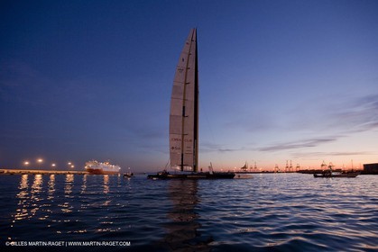 27 01 2010 - Valencia (ESP) - 33rd America's Cup - BMW ORACLE Racing - Training in Valencia