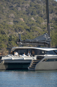 16 02 2019, Porquerolles (FRA,83), Gunboat 68 sail testing  3
