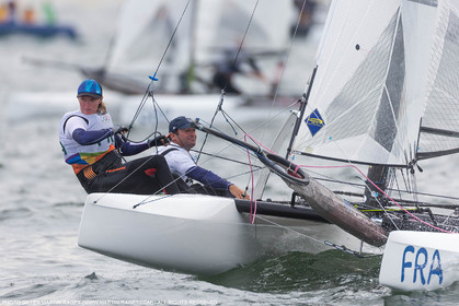 16 08 2016, Rio de Janeiro (BRA), 2016 Olympic Games, Sailing, Nacra 17, Billy Besson, Marie RIou