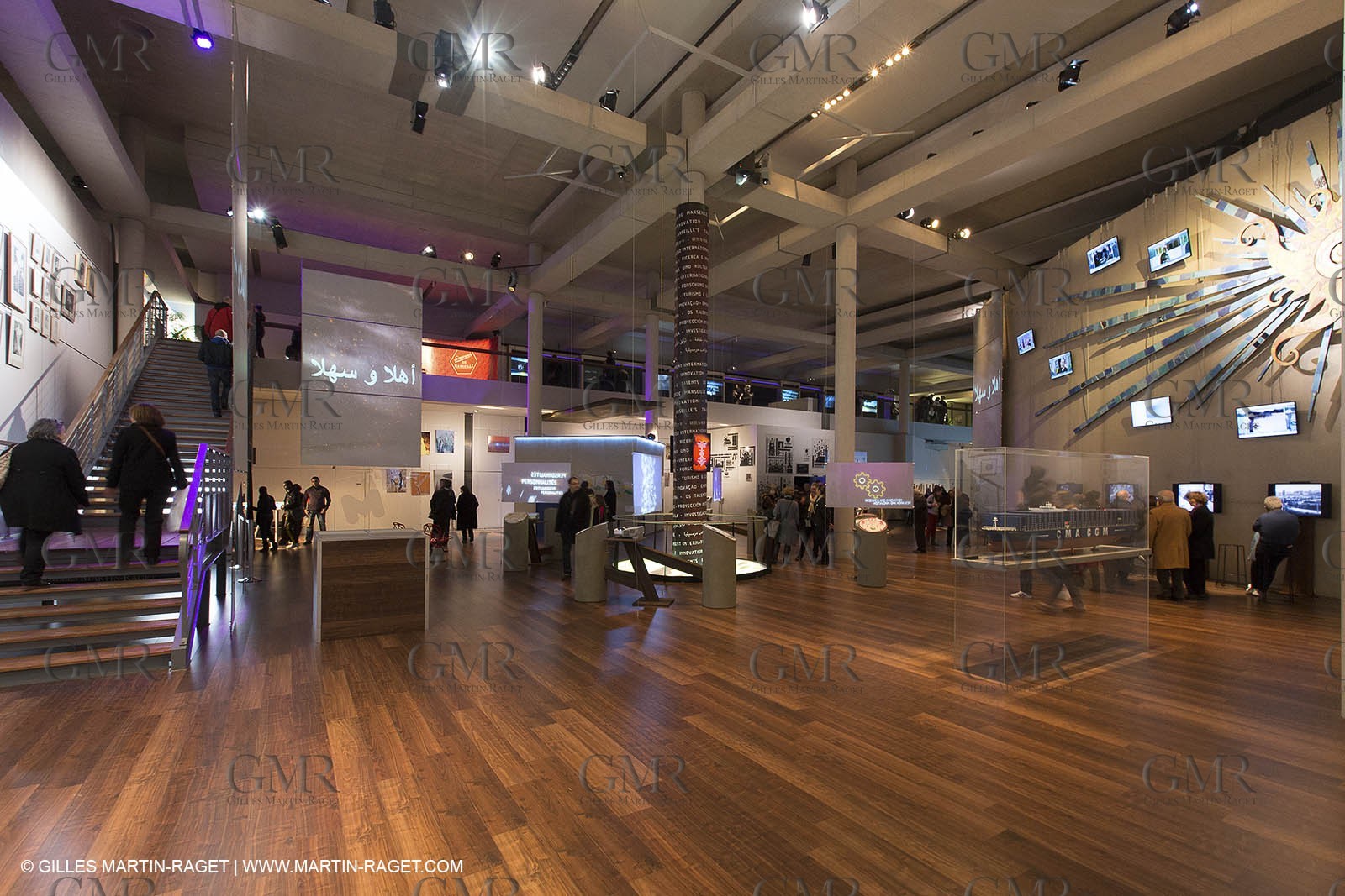 22 01 2013, Marseille, Fra, 13, Marseille Provence 2013, European Capital of Culture, Bargemon Space, located under the Maison M