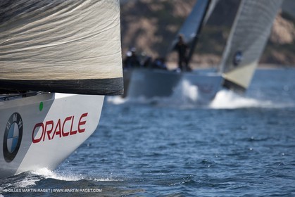 18 05 2010 - La Maddalena (ITA, Sardinia) Louis Vuitton Trophy - BMW ORACLE Racing - Training