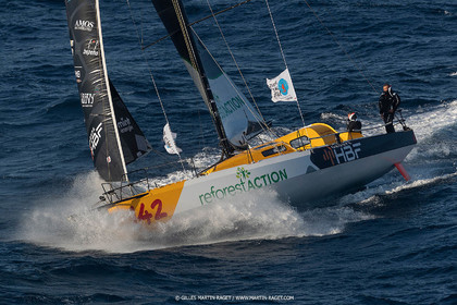 27 08 2021, Marseille (FRA), Transat Jacques Vabre 2021, Class 40, HBF-Reforest'Action (Kito de Pavant, Gwen Gbick)
