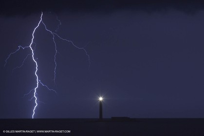 Thunderstorm over Planier island lighthouse - Marseille (FRA,13) - 18 06 2014