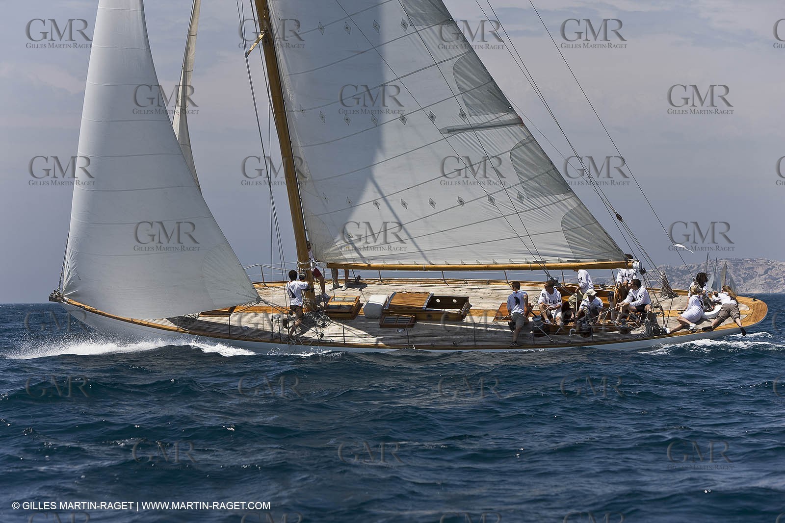 Sailing, Classic yachts, Voiles Vieux Port 2009, Marseille (FRA)